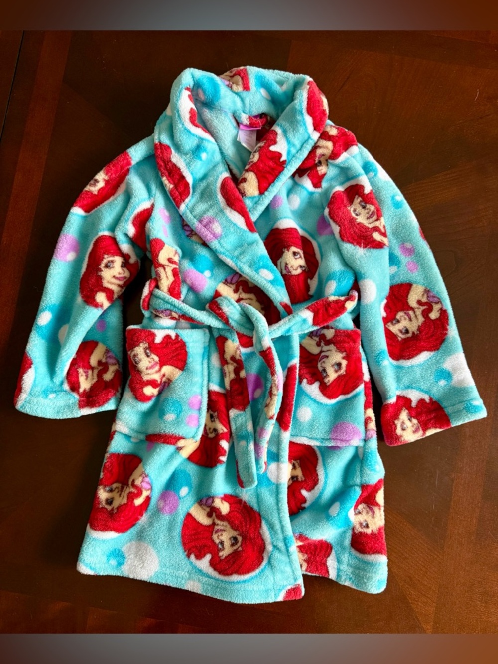 Disney Princess Ariel Bathrobe Sz8